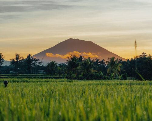 Mount Agung Bali during Sunrise