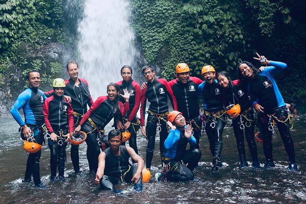 Petualangan Air Terjun Canyoning Gitgit