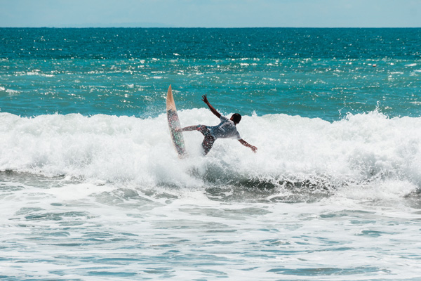 Surfing in Kuta Beach