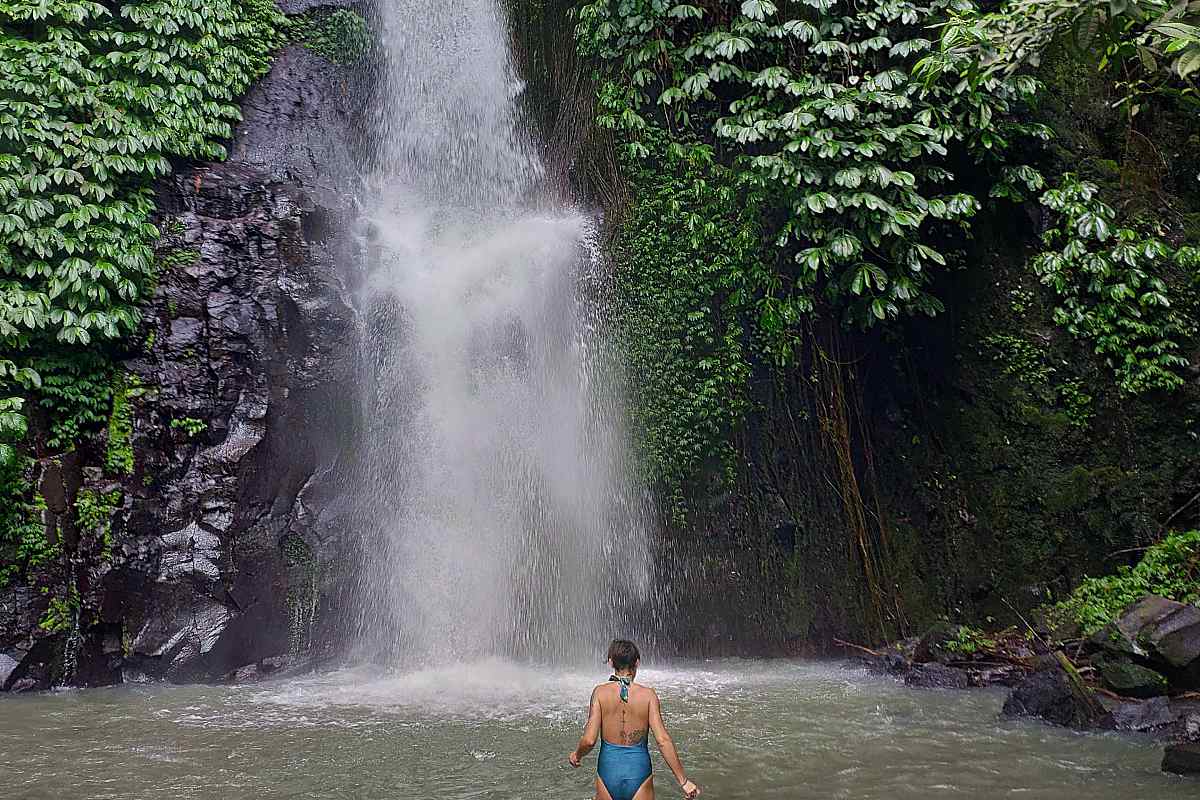 Waterfall Bali Girl